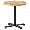 vidaXL Masă de bistro rotundă, &Oslash;70 x 75 cm, lemn de mango brut