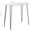 vidaXL Set mobilier de bar, 7 piese, alb
