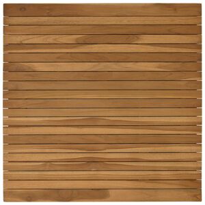 vidaXL Placă de masă 80 x 80 x 3,5 cm Pătrat Lemn solid de tec natural