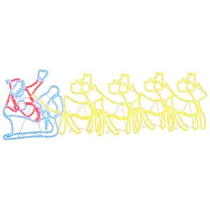 vidaXL Decorațiune de Crăciun cu 1224 LED Multicolour 69 x 79 cm PVC