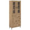 vidaXL Bufet 2 pcs Stejar Artizanal 69,5 x 34 x 180 cm Lemn compozit