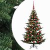 vidaXL Brad de Crăciun artificial cu glob 120 cm 150 LED-uri Alb cald