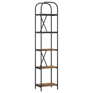 vidaXL Raft pentru cărți 5 niveluri 40 x 30 x 183 cm Lemn prelucrat