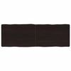 vidaXL Blat masă, 120x40x(2-6) cm, maro, lemn tratat contur organic