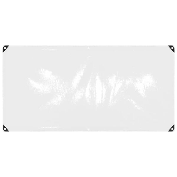 vidaXL Prelata transparenta cu ochiuri 1x2 m PVC