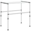vidaXL Uscător de rufe, 83x(50-55)x(40-85) cm, aluminiu
