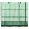 vidaXL Strat înălțat cu husă de seră, aspect ratan, 120x40x123 cm