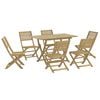 vidaXL Set mobilier de grădină, 7 piese, lemn masiv de acacia