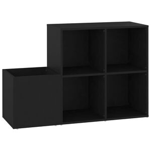 vidaXL Pantofar de hol, negru, 105x35,5x70 cm, PAL