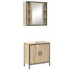 vidaXL Set de mobilier pentru baie 2 buc. Maro 60 x 30 x 60 cm