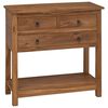 vidaXL Bufet natural 79 x 35 x 80 cm Lemn solid de tec
