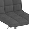 vidaXL Scaun de masă pivotant, gri &icirc;nchis, textil