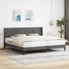 vidaXL Cadru de pat cu headboard Gri &icirc;nchis 180 x 200 cm Catifea