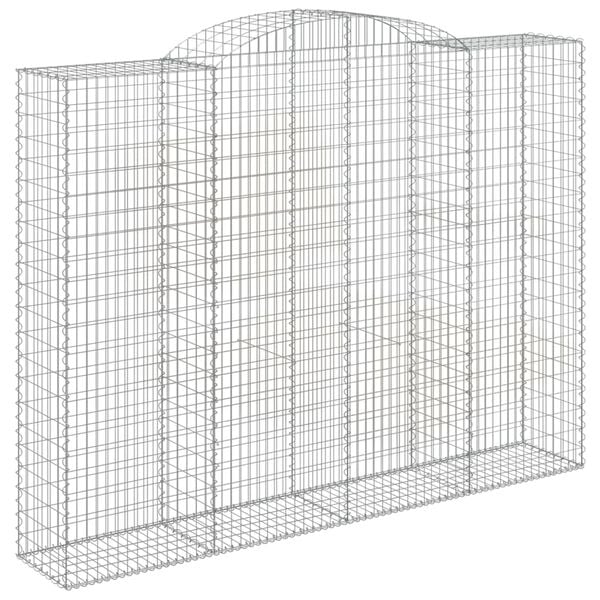 vidaXL Coșuri gabion arcuite, 13 buc 300x50x220/240cm, fier galvanizat