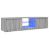 vidaXL Comodă TV cu lumini LED, gri sonoma, 140x40x36 cm