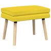 vidaXL Bancă cu două straturi Galben Deschis 60 x 40 x 46 cm Țesătură