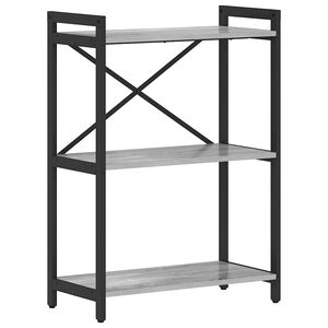 vidaXL Raft pentru cărți 60 x 30 x 85 cm Lemn prelucrat sonoma gri