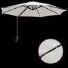 vidaXL Parasol de Grădină Nisipiu 248 x 248 x 148 cm Poliester și oțel