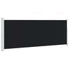 vidaXL Copertină laterală retractabilă de terasă, negru, 180x500 cm