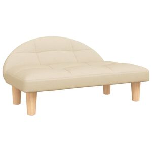 vidaXL Pat de c&acirc;ini, crem, 70x52x30 cm, material textil