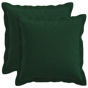 vidaXL Pernă cu pernă HOUTEN 2 buc. Verde &icirc;nchis in sintetic