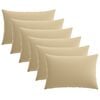 vidaXL Husă pentru pernă 6 pcs HEERLEN Bej 50 x 80 cm Poliester