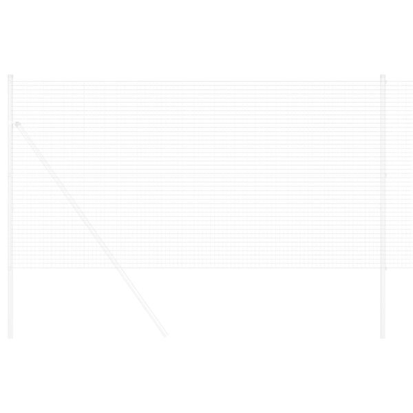 vidaXL Gard din s&acirc;rmă sudată Argintiu 1.2 x 10 m