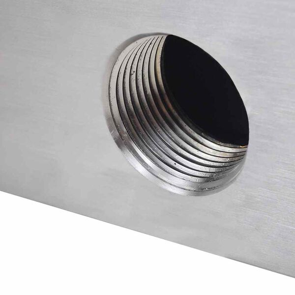 F&acirc;nt&acirc;nă de piscină dreptunghiulară cu cascadă 60 cm oțel inoxidabil