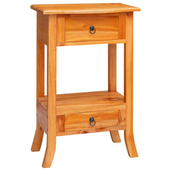 vidaXL Masă de consolă natural 50,5 x 30 x 75,5 cm Lemn masiv de mahon