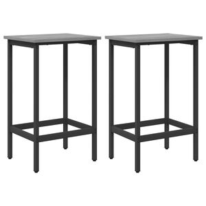 vidaXL Scaun de bar 2 buc. Sonoma gri 40 x 32 x 64 cm Lemn prelucrat