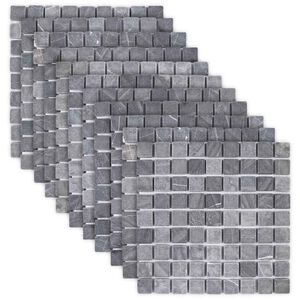 vidaXL Plăci de mosaic Gri 30 x 30 cm Marmură