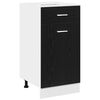 vidaXL Dulap suspendat Stejar Negru 40 x 46 x 81,5 cm Lemn prelucrat