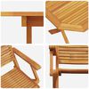vidaXL Set de masă pentru grădină 7 pcs Maro lemn masiv de acacia