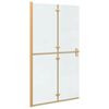 vidaXL Perete de duș Walk-In Auriu 110 x 6,5 x 190 cm