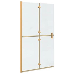 vidaXL Perete de duș Walk-In Auriu 110 x 6,5 x 190 cm