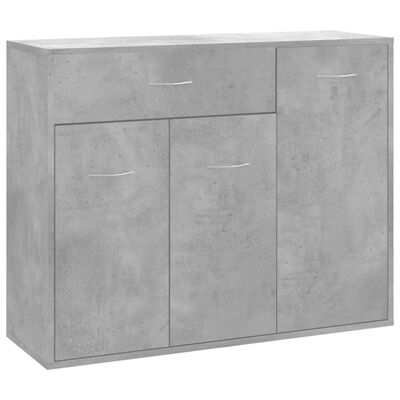 vidaXL Servantă, gri beton, 88 x 30 x 70 cm, PAL