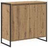 vidaXL Dulap lateral Stejar Artizanal 79 x 36 x 75 cm Lemn prelucrat