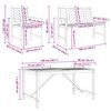 vidaXL Set de masă pentru grădină 4 pcs Maro Lemn Solid de Acacia