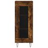 vidaXL Dulap înalt, stejar fumuriu, 34,5x34x180 cm, lemn prelucrat