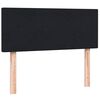 vidaXL Pat box spring cu saltea, negru, 120x220 cm, catifea