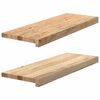 vidaXL Trepte scari 2 buc Stejar masiv netratat 70x25x2 cm