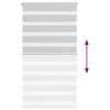 vidaXL Jaluzea tip zebra gri deschis lățime țesătură 85,9 cm poliester