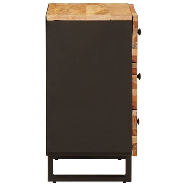 vidaXL Dulap pentru pat Maro 50 x 33 x 62 cm Lemn de mango solid