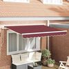 vidaXL Cortina Retractabilă Manual Burgundy 300 x 200 cm țesătură