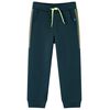 Pantaloni de trening pentru copii cu cordon verde mușchi 128