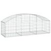 vidaXL Coș gabion arcuit, 150x50x40/60 cm, fier galvanizat