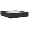 vidaXL Cadru de pat cu headboard Negru 200 x 200 cm Lemn compozit
