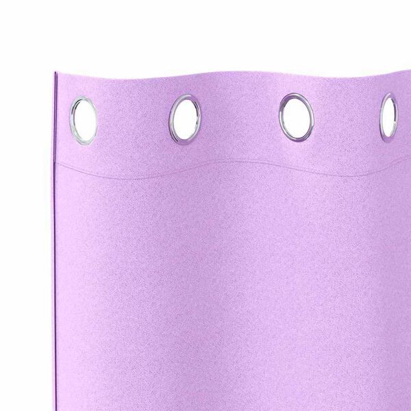 vidaXL Perdele Opaque cu Inel 2 pcs Violet 225 x 140 cm Poliester