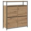 vidaXL Dulap pentru pantofi cu raft Stejar Artizanal 100 x 34 x 112 cm