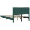 vidaXL Cadru de pat cu headboard Verde &icirc;nchis 120 x 190 cm țesătură